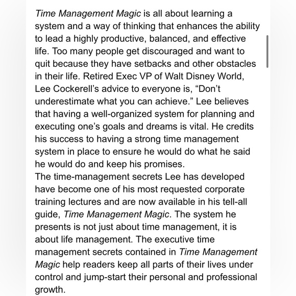 2 Disney Creating Magic & Time Management Magic Hardback Books by Lee Cockerell - Picture 15 of 16